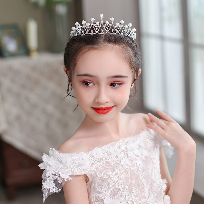 Crown Tiara Children Korean Princess Cute Little Girl Birthday Crown