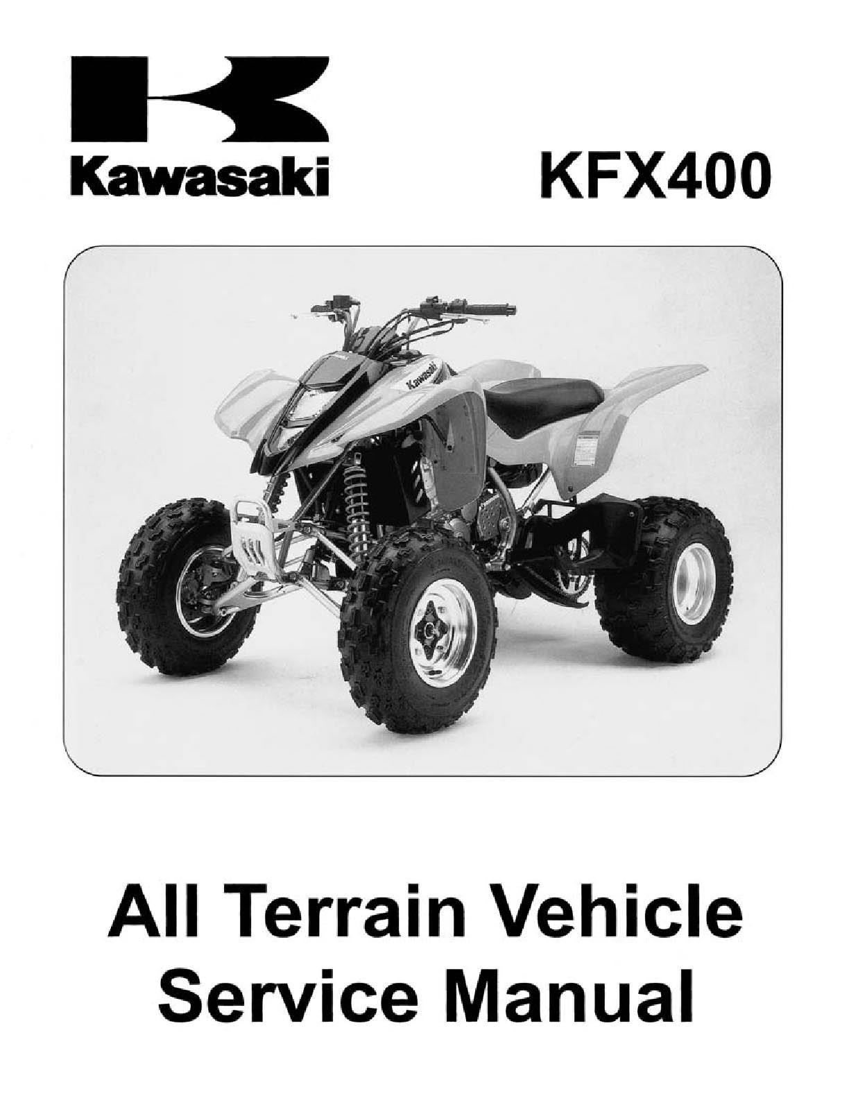 Kawasaki KFX400 KFX 400 KSF400 Shop Service Repair Manual 2003 2004
