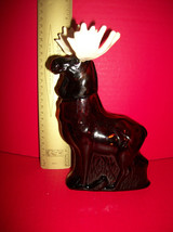 Home Treasure Avon Glass Alaska Moose Decanter Wild Fragrance After Shav... - $4.74
