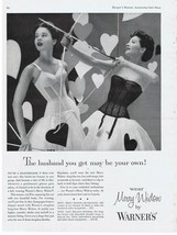 &#39;56 WARNER&#39;S Merry Widow Corset the husband you may get may be your own ... - $9.99