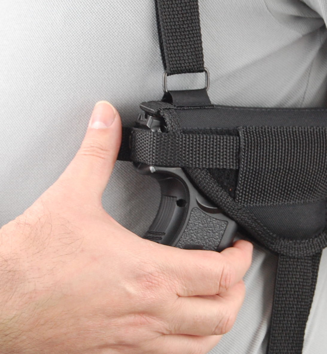 Barsony Horizontal Shoulder Holster for Ruger, Kimber 380 9mm