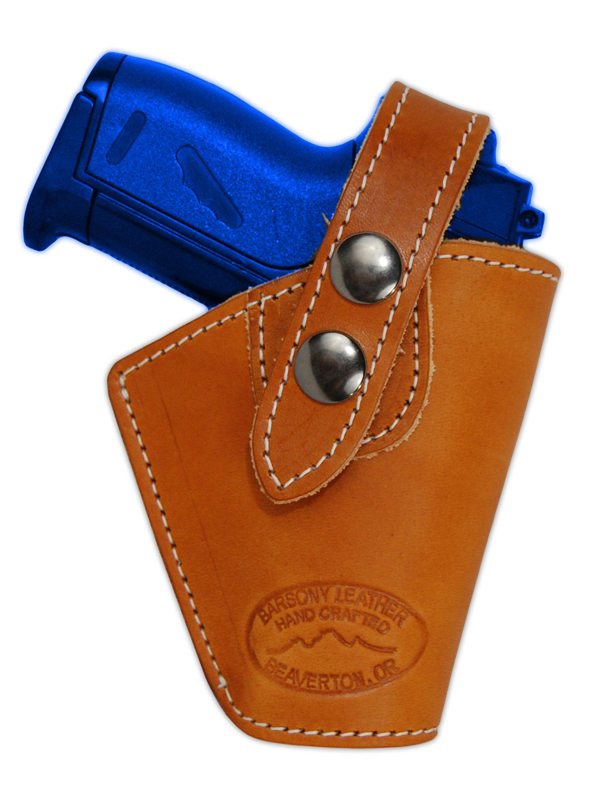 Barsony OWB Saddle Tan Leather Belt Clip Holster Jennings Raven Mini 22 ...