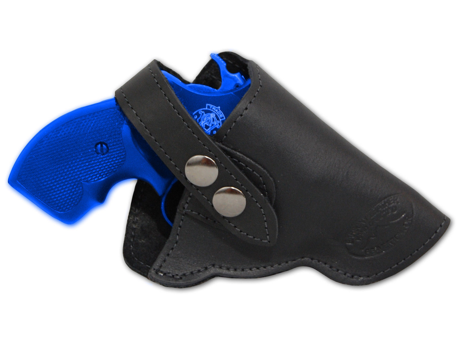 NEW Barsony Black Leather OWB Gun Holster for Ruger 22 38 357 Snub Nose