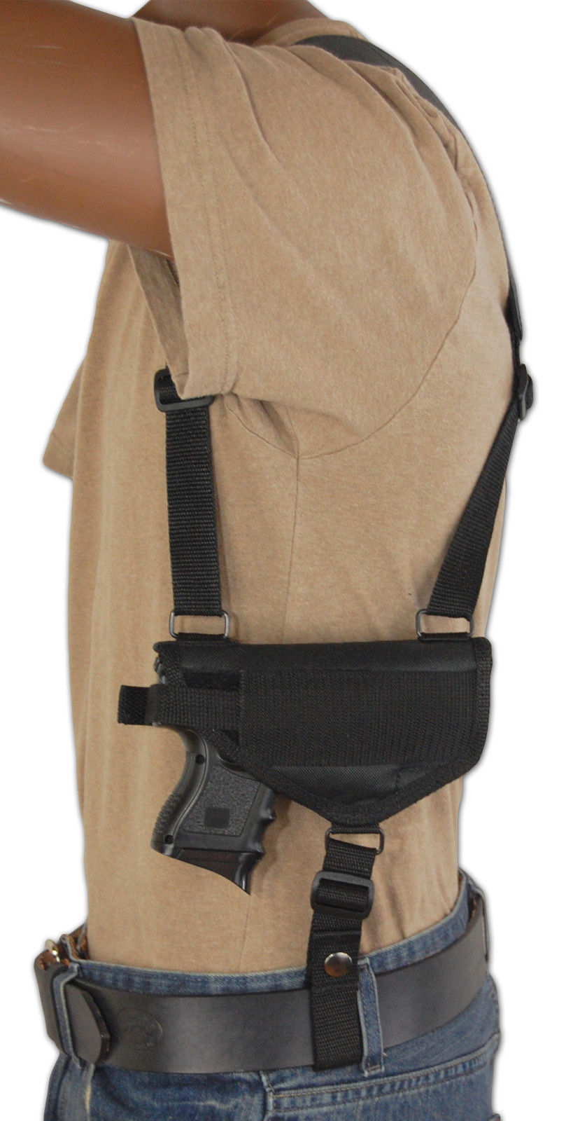 NEW Barsony Horizontal Concealment Shoulder Holster for S&W M&P Shield ...