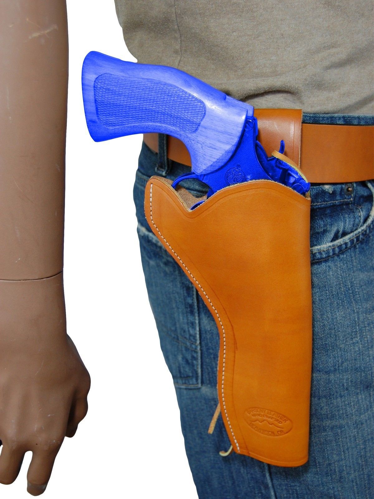 NEW Barsony Saddle Tan Leather 49er Style Gun Holster for Taurus 6