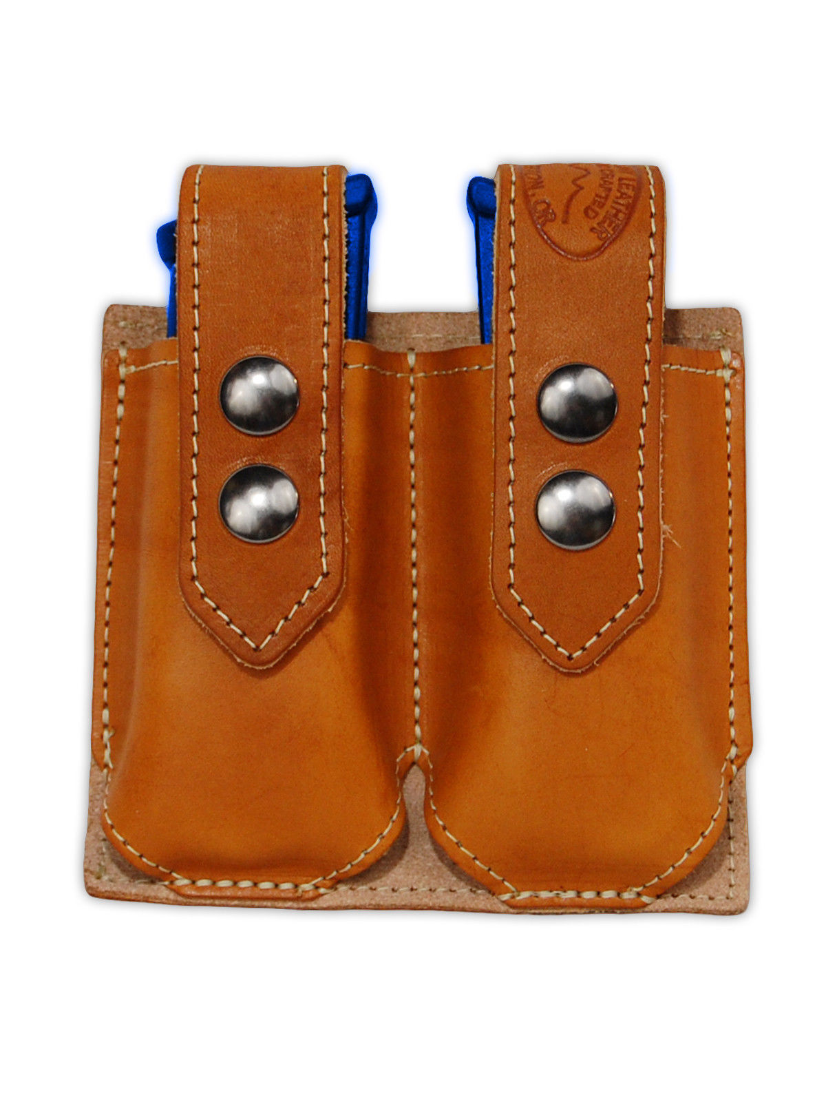 NEW Barsony Black Leather Double Magazine Pouch for Sig Sauer Compact 9mm 40 45