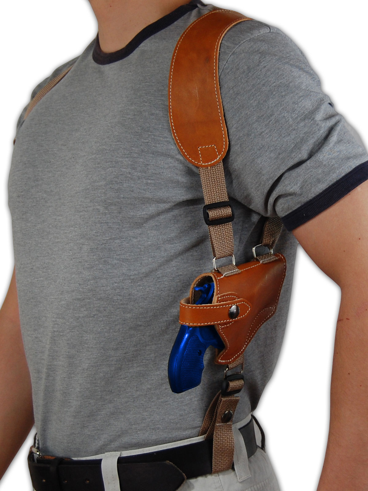 NEW Barsony Tan Leather Horizontal Shoulder Holster Rossi EAA 2" Snub