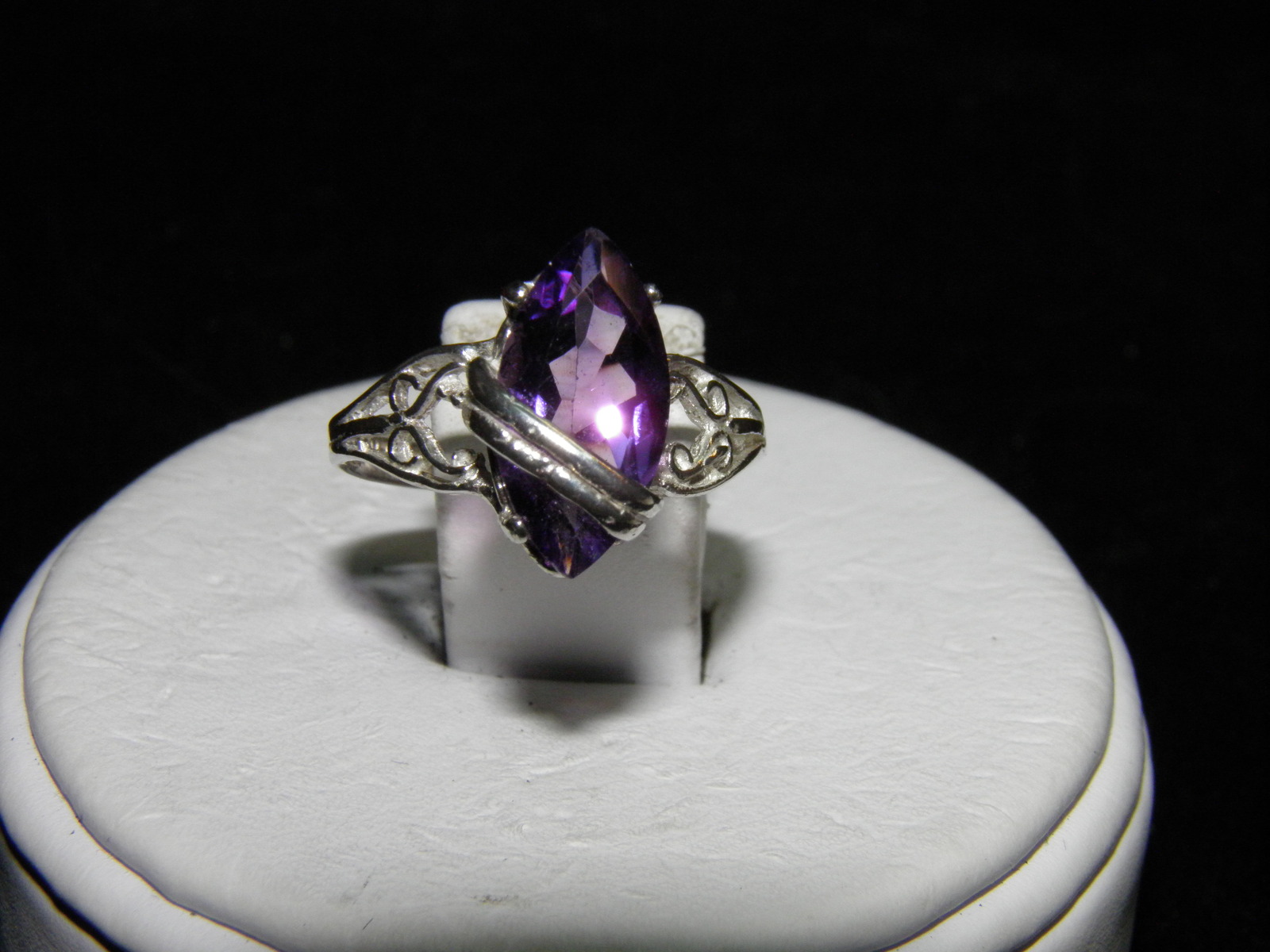 New Sterling Silver ring size 6.5 Vintage Replica 2.18ct Marquise ...