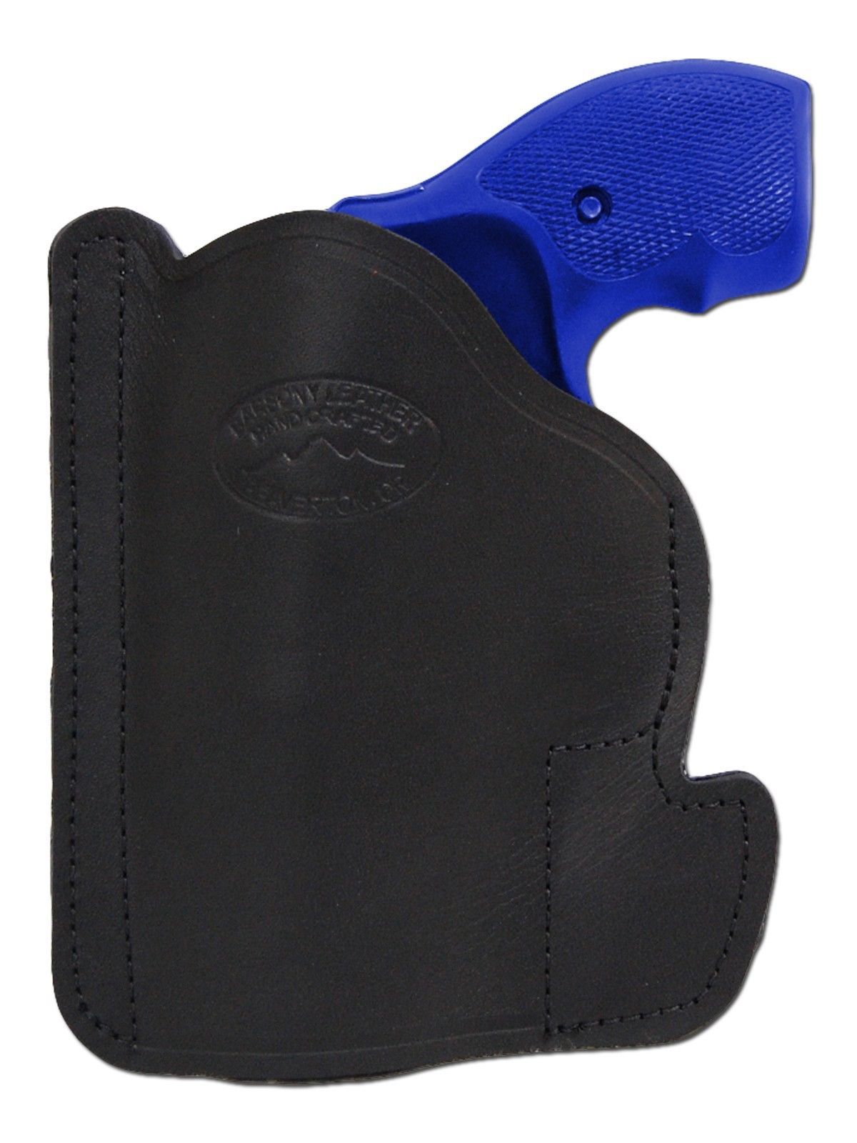 New Barsony Black Leather Pocket Holster Taurus 2" Snub Nose 38 357