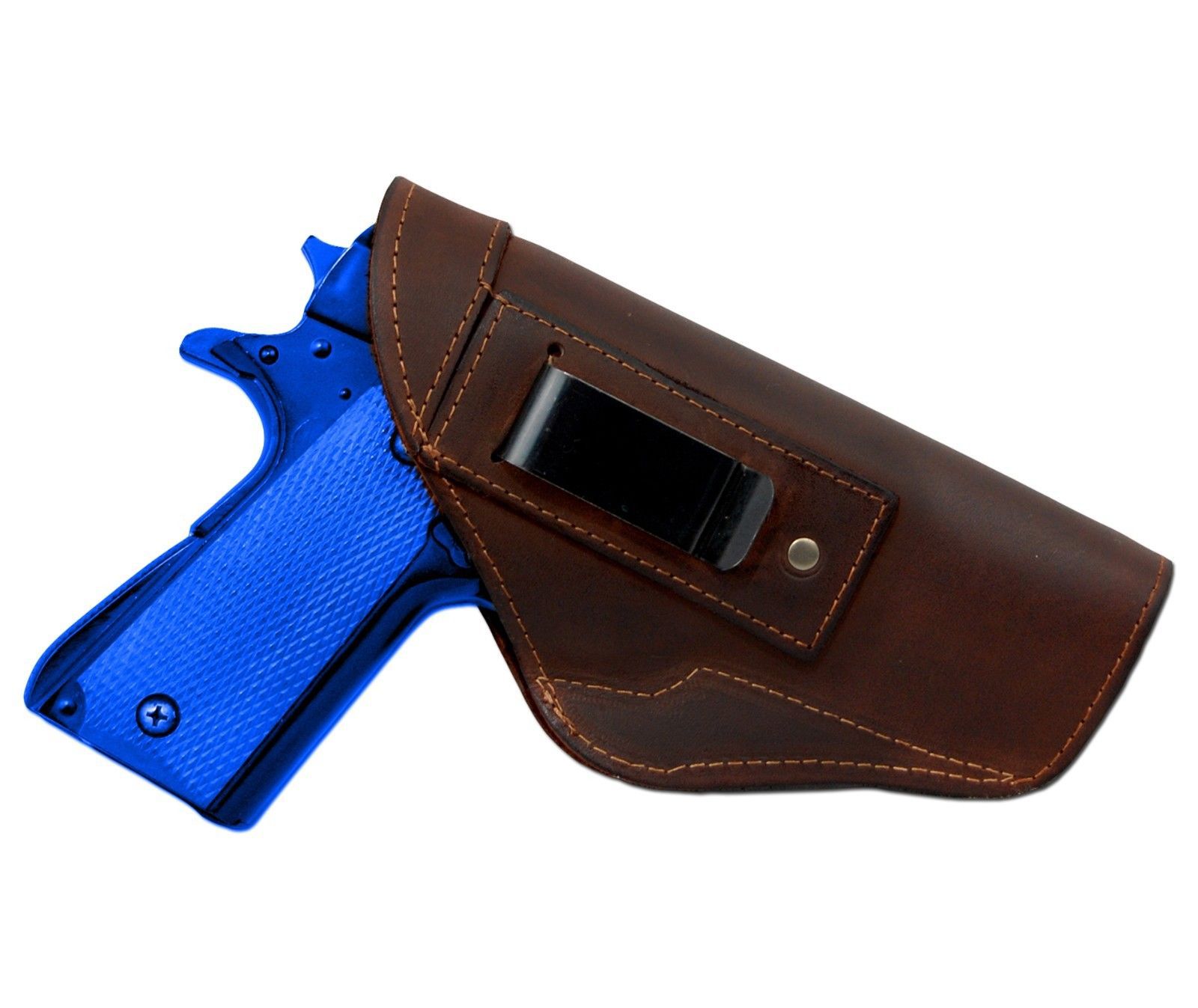 New barsony brown leather iwb gun holster for taurus full size 9mm 40