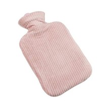 Pure Color Classic Hot Water Bottle with Plush Cover 800ML for Heat and Cold The