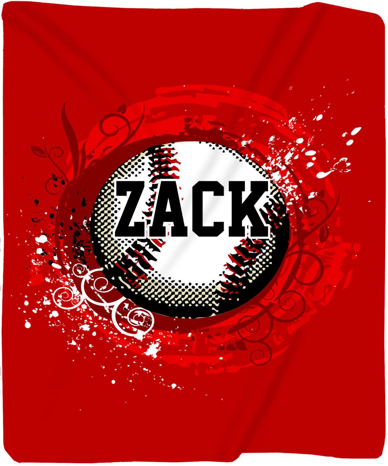 baseball fleece blanket