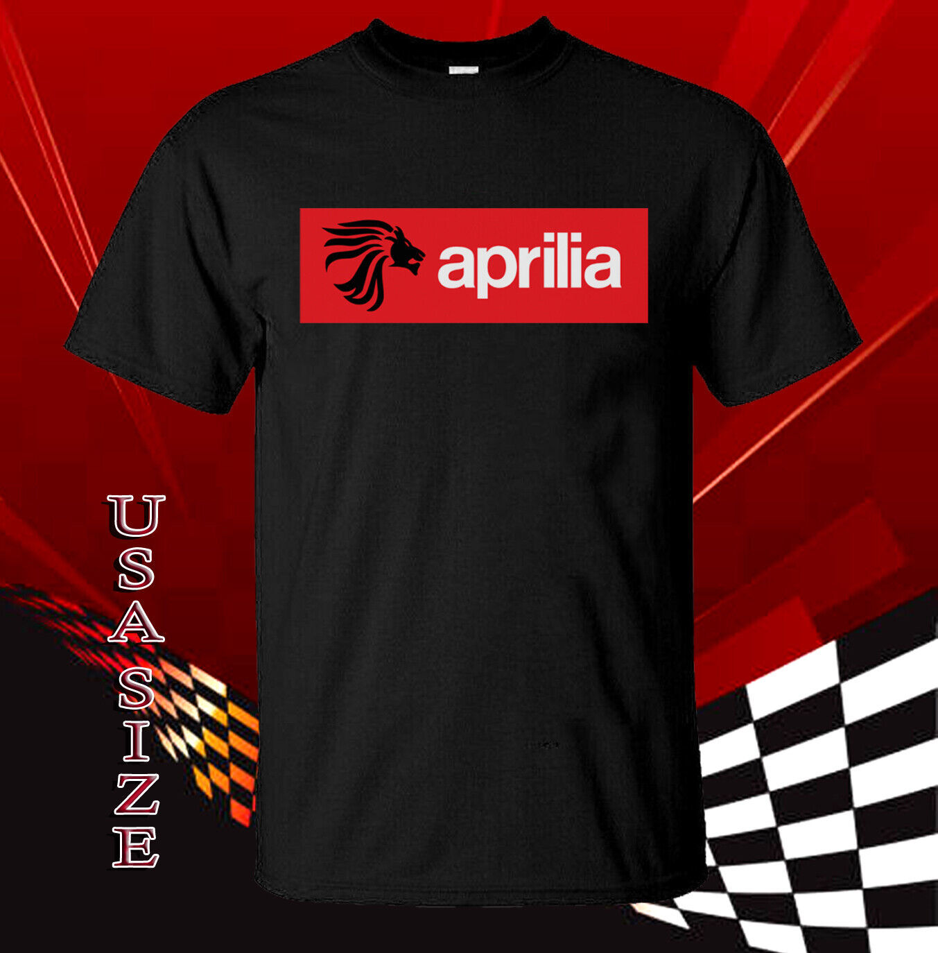 Aprilia Racing Sport Men's T-Shirt Usa Size