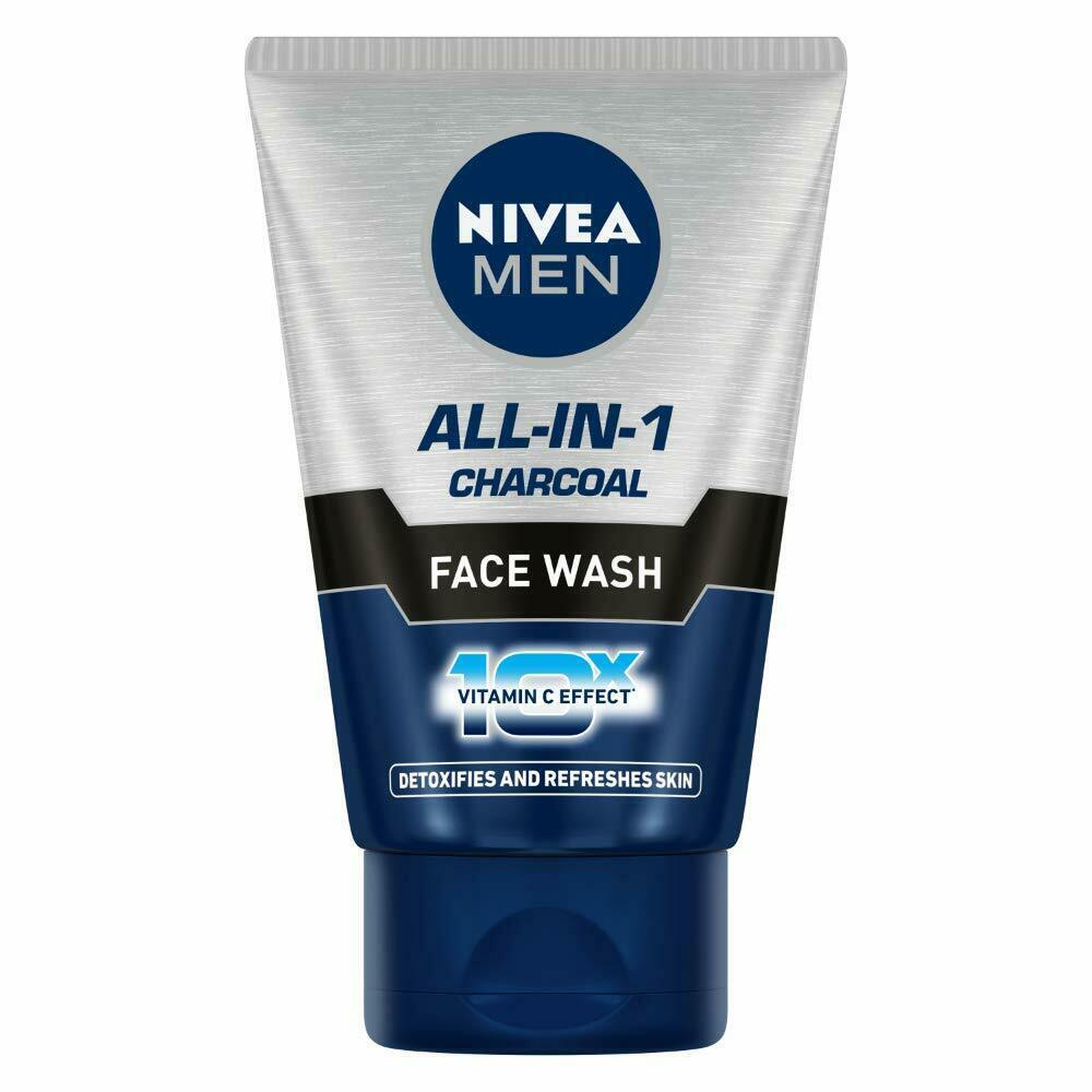 Primary image for NIVEA Men Face Wash All in 1 Charcoal, Detoxify & Refresh Skin, 100g (Pack of 1)