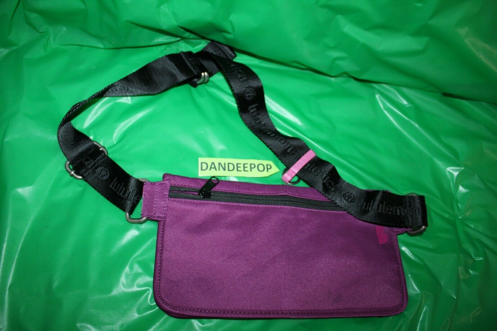 Lululemon Athletica Large Bag Handbag Fanny Pack Luggage Purple Pooch