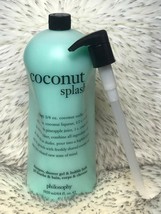 Philosophy Coconut Splash Island Girl Shampoo Bath Shower Gel 3 in 1 64 Oz Huge - $49.45