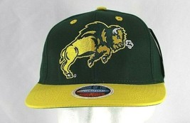 North Dakota State University Thunder Bison Green/Yellow Baseball Cap Snapback - $23.99