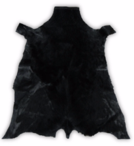 Stunning Gorgeous Dyed Black African Springbok Skin Large - $99.00