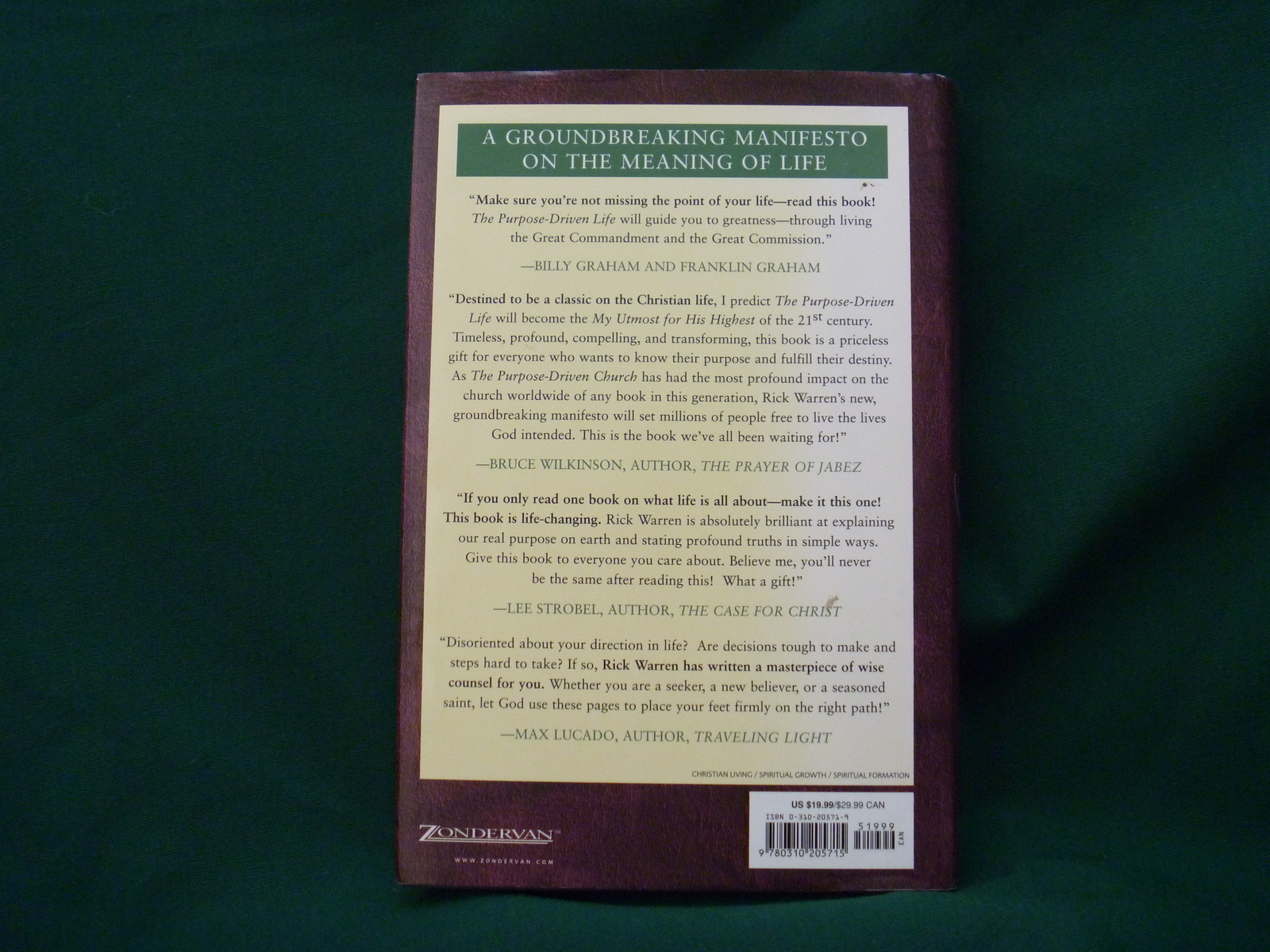 The Purpose Driven Life Rick Warren - Nonfiction