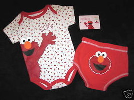 GIRLS 6-9 MONTHS - Sesame Street - Elmo Sweet as Cherries BODYSHIRT &amp; PA... - $10.00