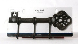 1 Count Mainstays 4-1798 Iron Finish Key Rack With Hardware Included