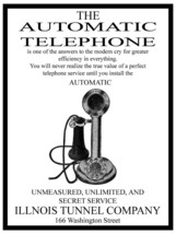 Automatic Telephone Advertisement for Candlestick Phone Metal Sign - $24.95