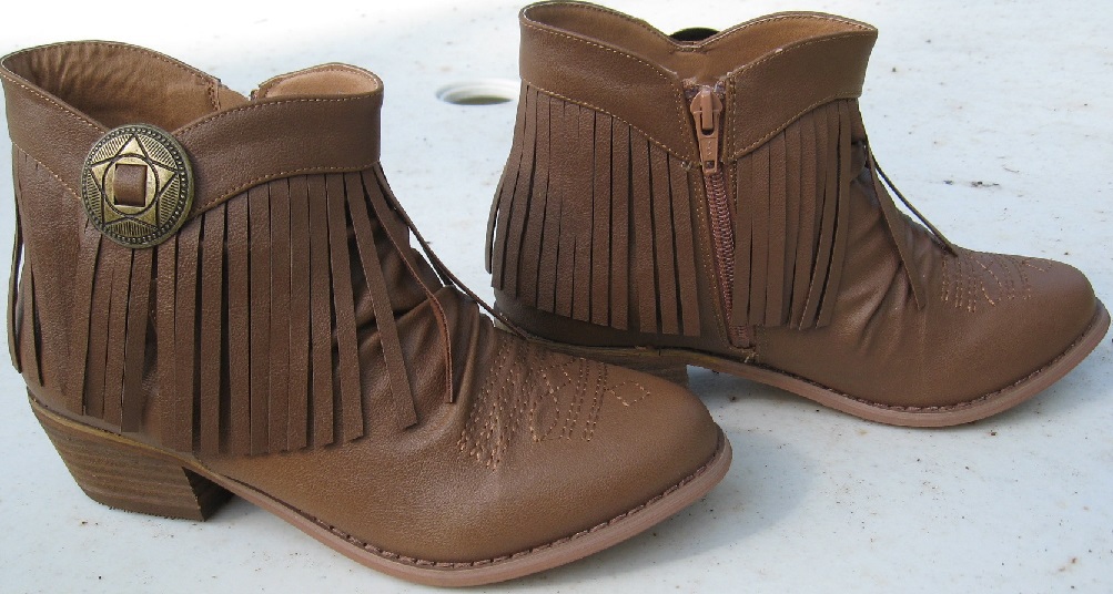 Brown Western Ankle Boots Womens Boots