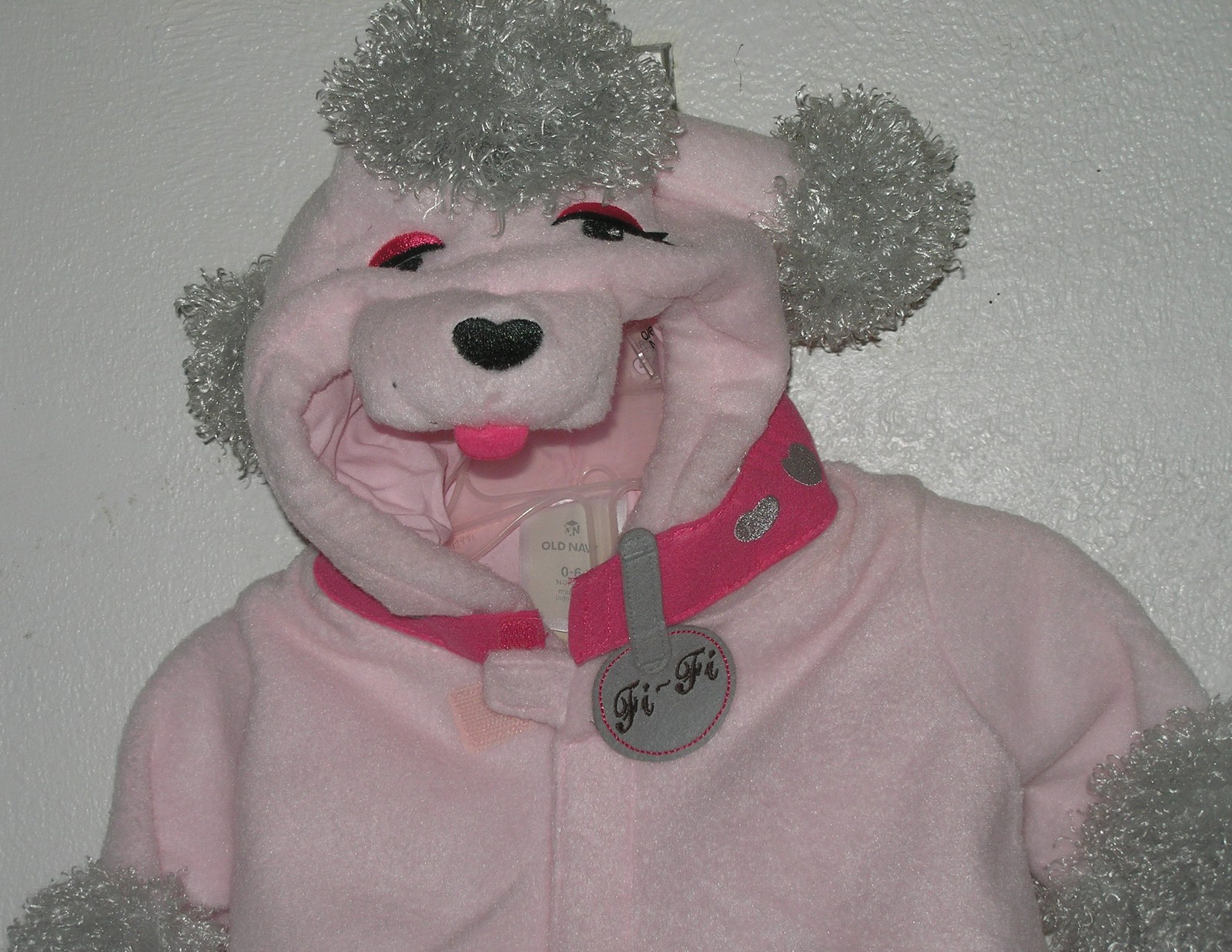 Brand New Old Navy Pink 2 Piece Dog FiFi Costume Size 06 Months