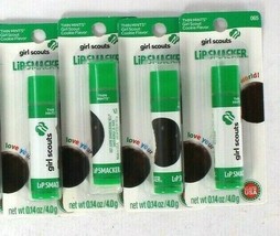 4 Count Lip Smackers 0.14 Oz Girl Scouts Thin Mints Cookie Flavor Lip Balm