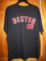 MLB Boy Clothes 18/20 Boston Red Sox Baseball Youth Gonzalez 28 Tee Shirt Top - $13.29