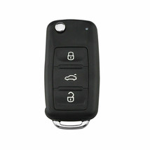 3 Buttons Flip Remote Key Case Blade Fob Fit Volkswagen Polo Golf Seat M... - $10.91