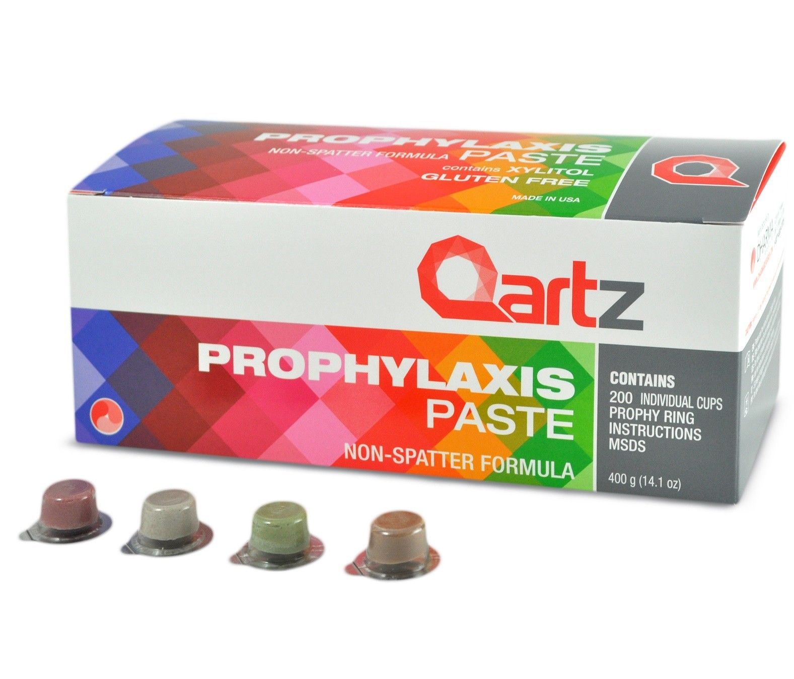 Qartz Prophy Cups Mint Parfait XCoarse x 200 (6 boxes) Dental Supplies