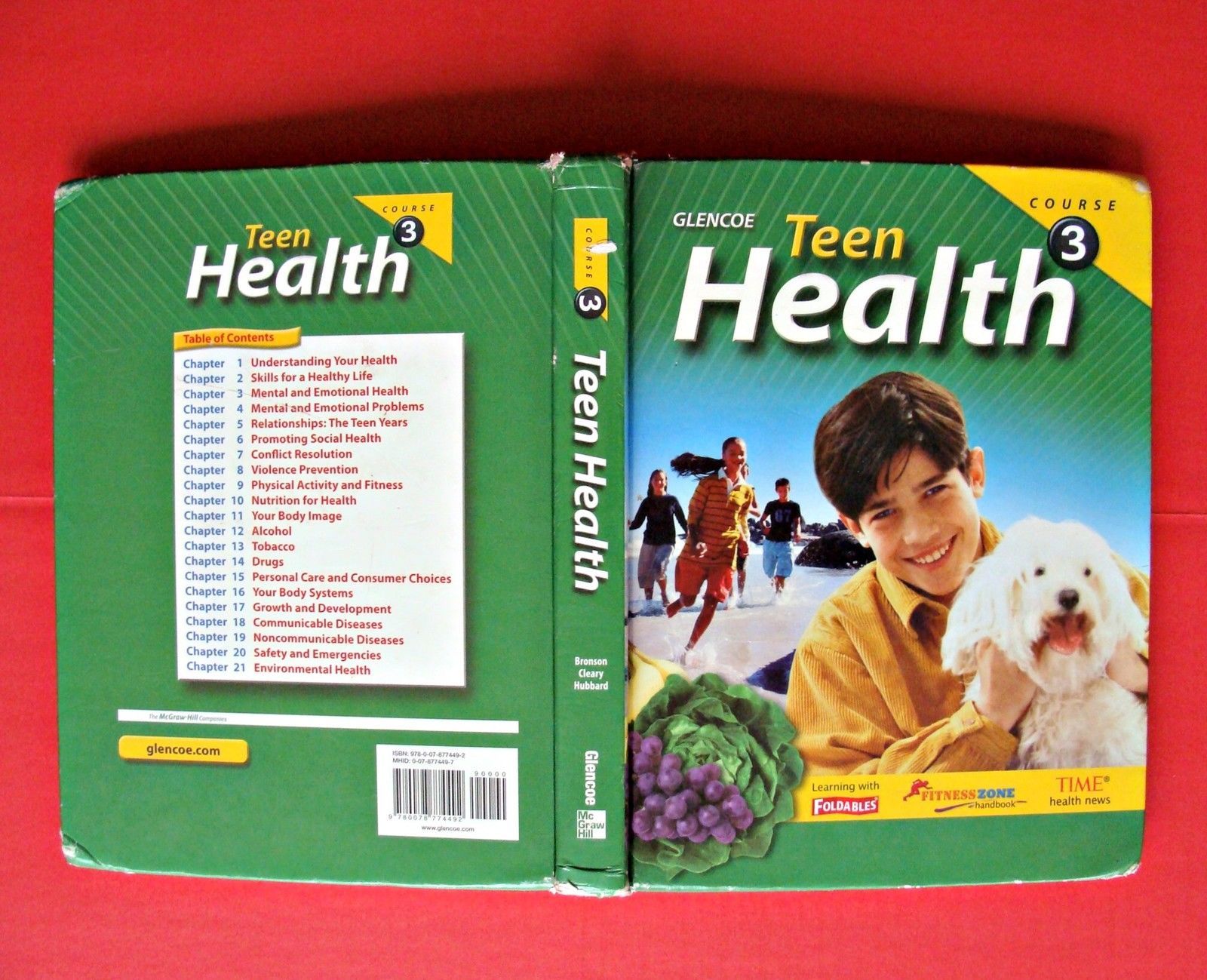 Glencoe Teen Health Course 3 Middle School Textbook Book 7 8 grade