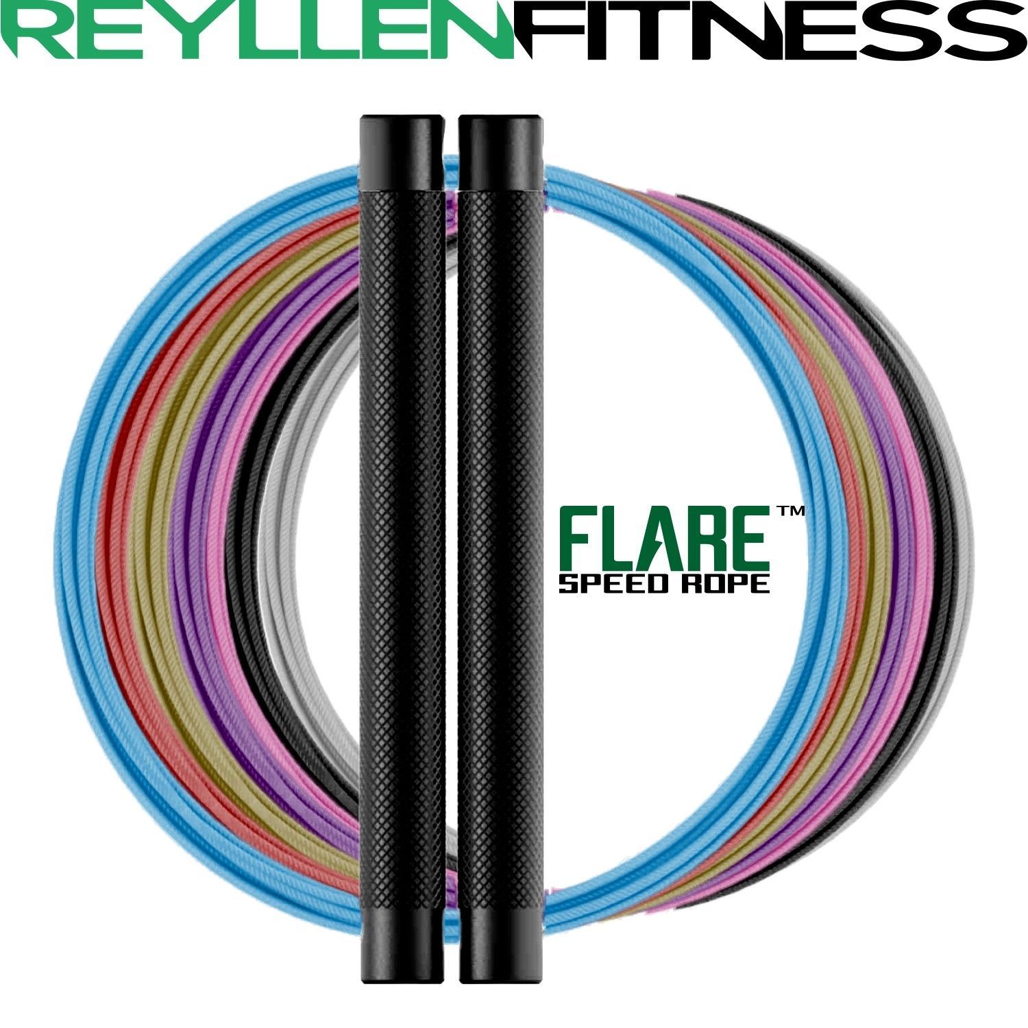 FLARE™ Multi Colour Pro Speed Jump Rope for CrossFit WOD RPM SGF Training UK Jump Ropes