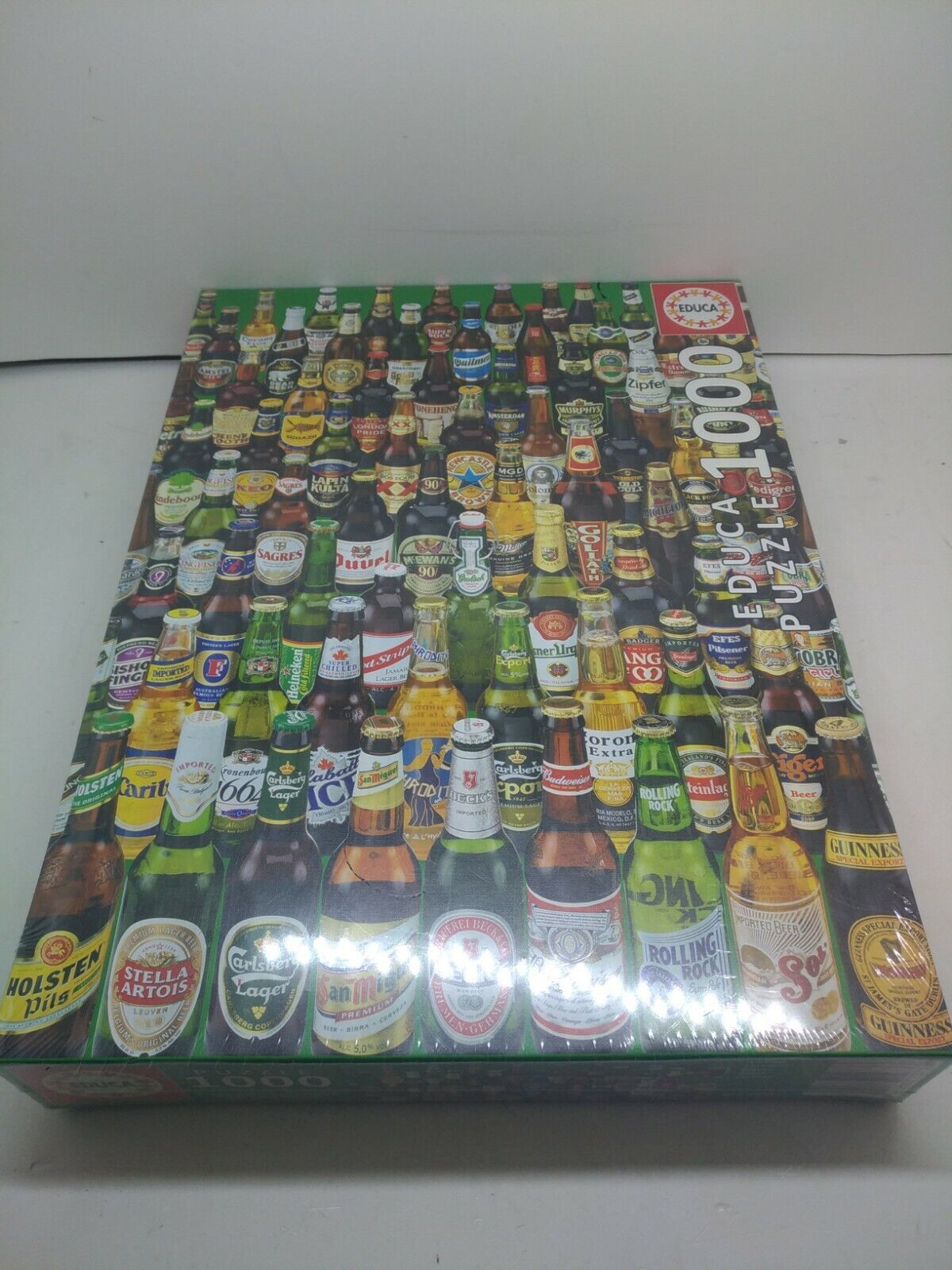 Educa BEERS 1000 pc Jigsaw Puzzle *Beer Bottles Jigsaw