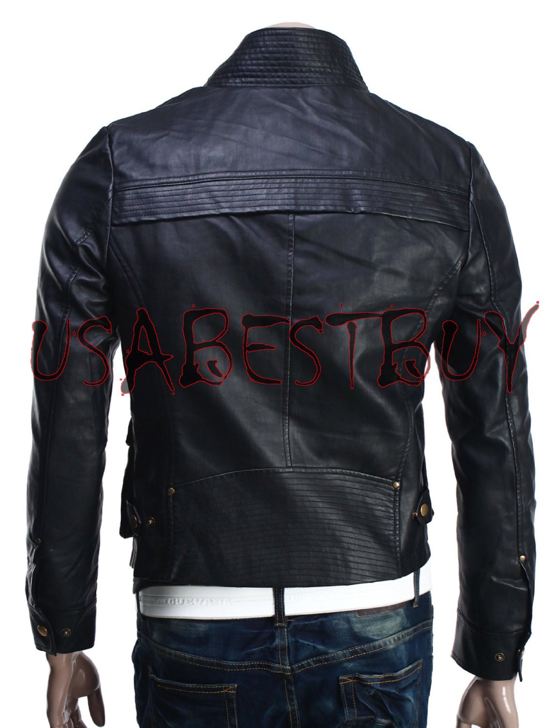 Handmade New Men Stylish Classic Stitching Bomber Leather Jacket, Biker ...