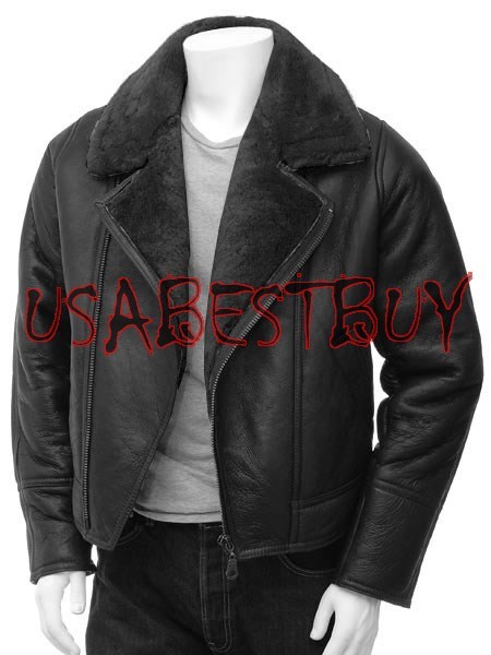 Image of Handmade New Men Superb Inside Fur Leather Jacket, Men leather jacket