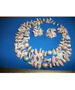Fashion Treasure Women Jewelry Turquoise Pastel Bead Necklace Japan Earr... - $14.24