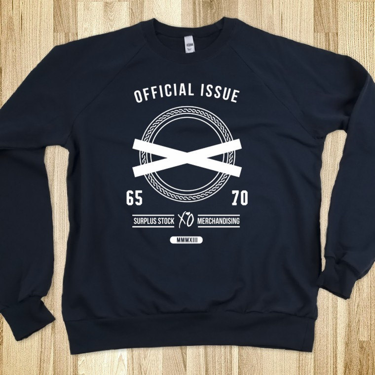 The Weeknd - Official Issue XO Crew Neck (Black/Navy Blue)