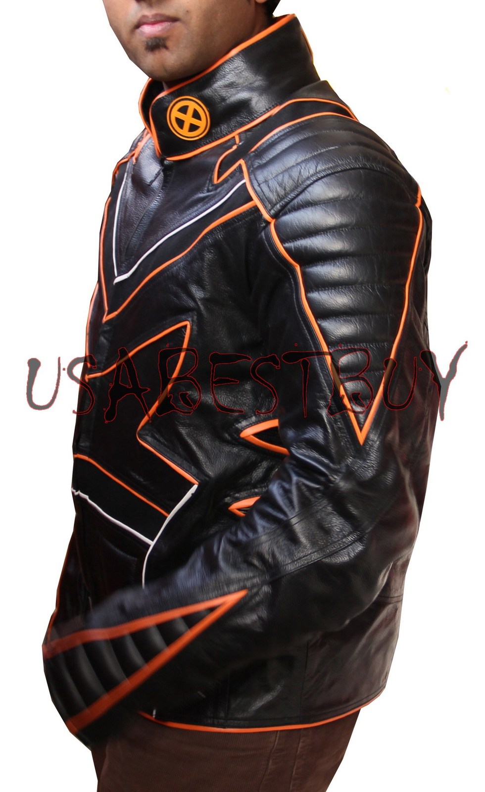 Handmade New Men Xmen Super Style Latest Black Leather Jacket, Men