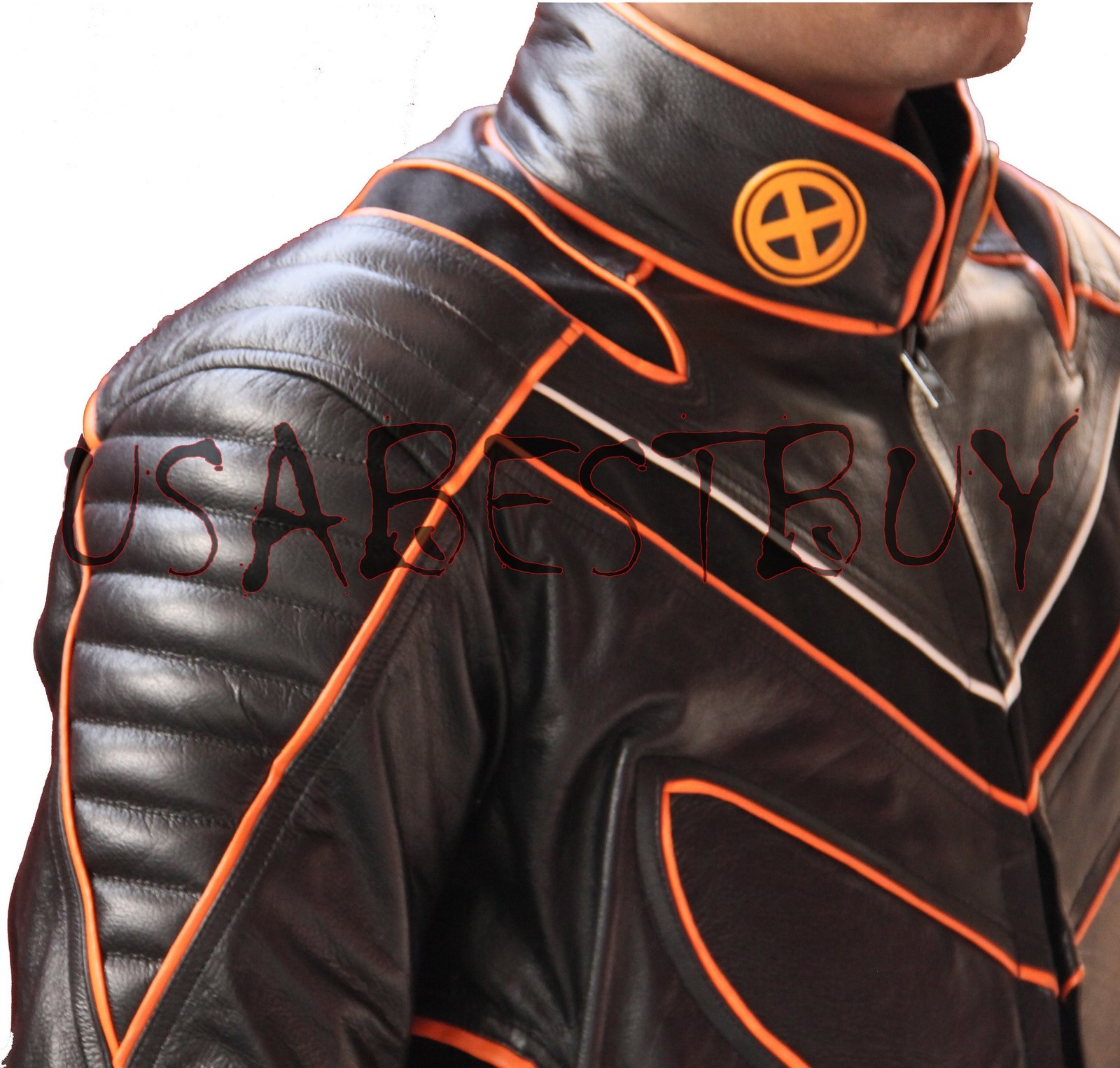 Handmade New Men Xmen Super Style Latest Black Leather Jacket, Men