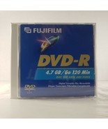 5 Pack Fujifilm DVD-R 4.7 GB 120 Minutes For Data Music Video New Sealed - $19.99