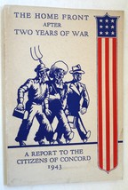 Home Front After Two Years War Report Citizens Concord New Hampshire 1943 book W - $14.00