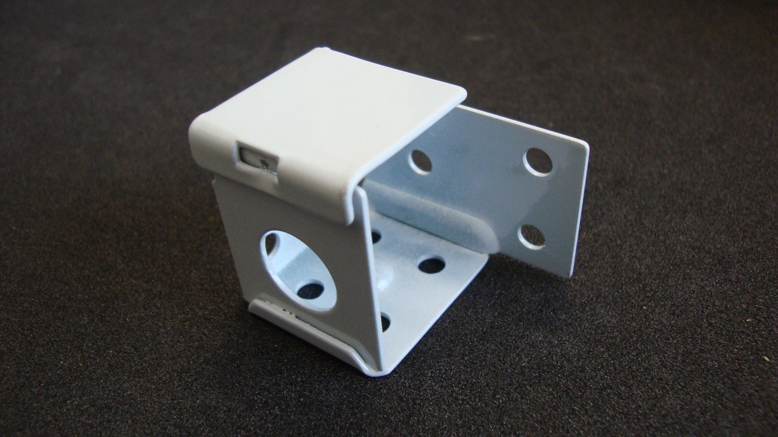 4 PAIR MINI BLIND Brackets, for 1" X 1" Head Rail, in White Metal