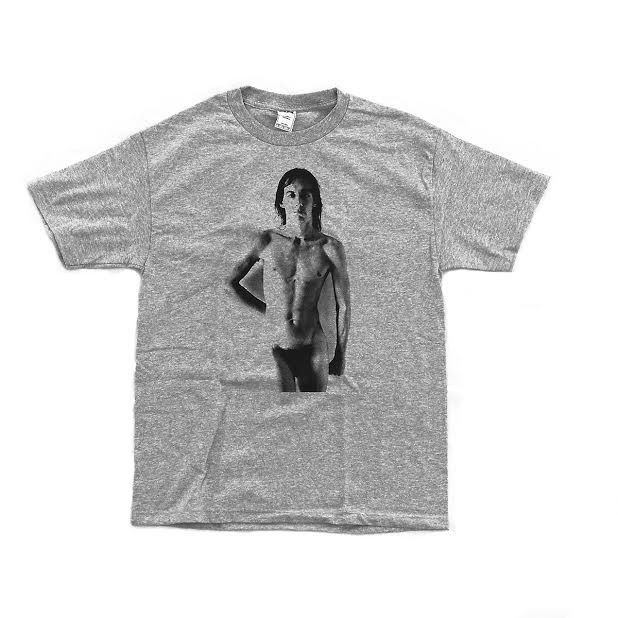 Iggy Pop - Nude - The Stooges - silk screened 100% cotton t-shirt