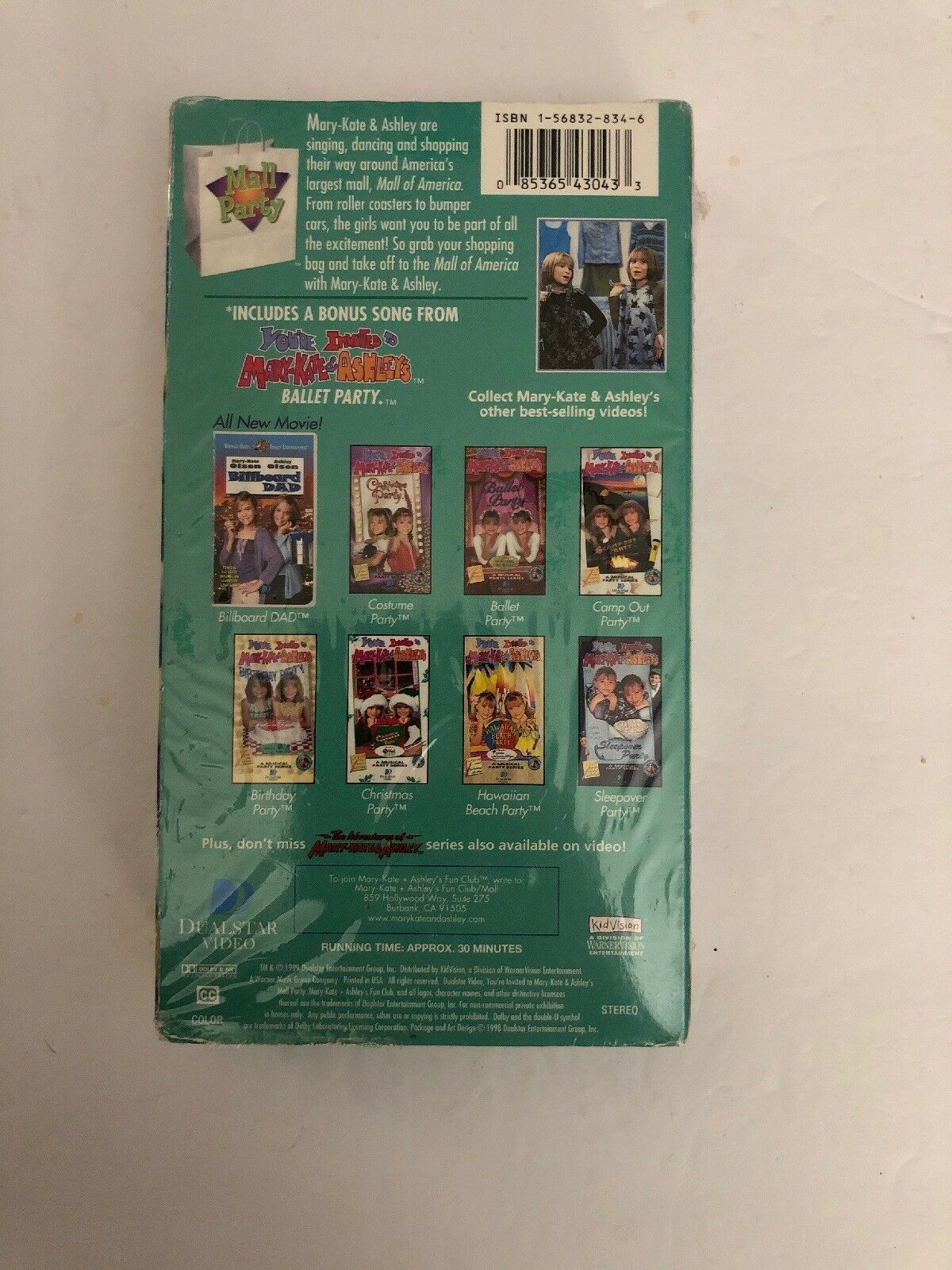 You're Invited To Mary-Kate & Ashley's Mall Party VHS TESTED-RARE ...