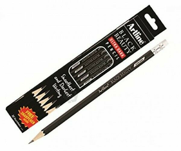 Artline Black Beauty Ultra Dark Pencils - 10 Pencils (Pack of 1) E148