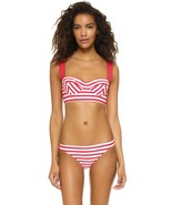 NWT KATE SPADE swimsuit XS bikini 2PC set bralette underwire poppy corset style - $96.99