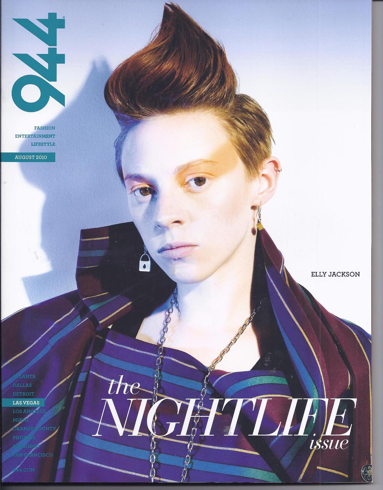 LA ROUX ELLY JACKSON In 944 Las Vegas Mag AUG 2010 DVDs Blu Ray Discs   944 Elly Jackson 