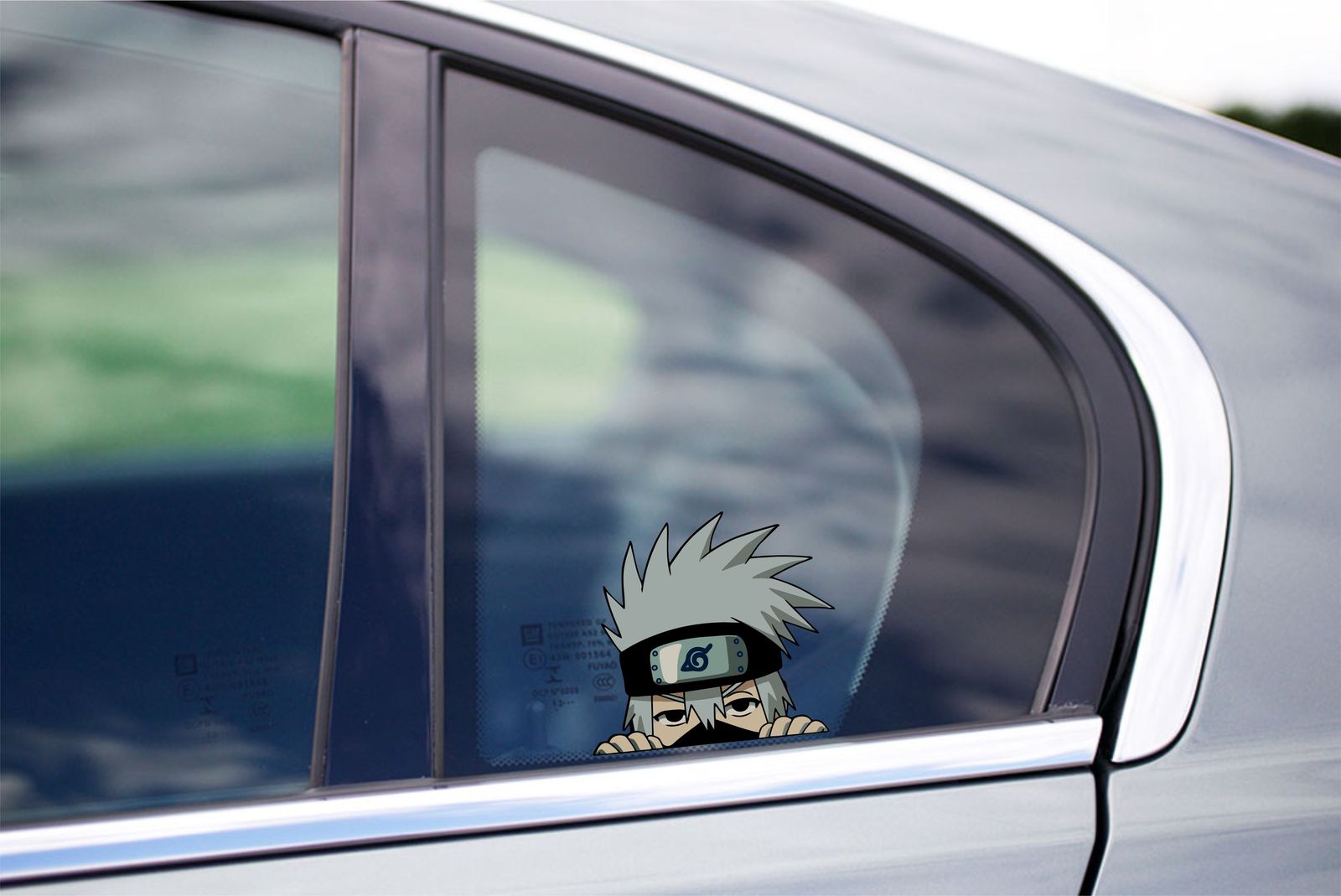 Kakashi Kid Peeking Peek Macbook Car Window Vinyl Decal Naruto Anime Stickers
